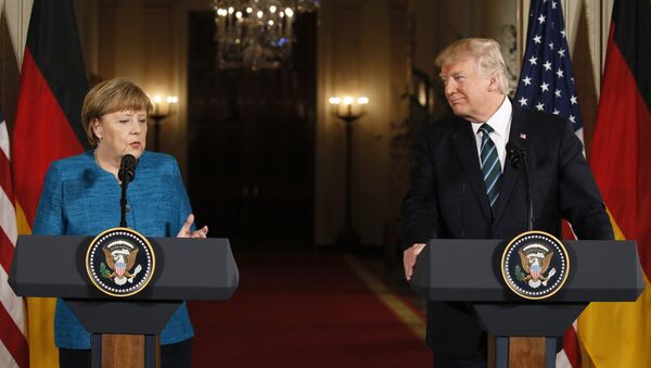 Angela Merkel ve Donald Trump - Sputnik Türkiye