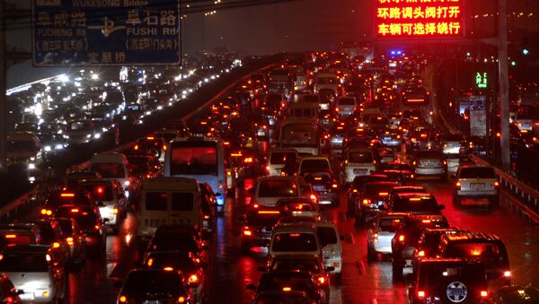 Çin'de trafik sorunu - Sputnik Türkiye