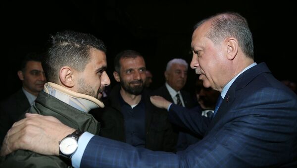 Cumhurbaşkanı Recep Tayyip Erdoğan ve Hüseyin Kurt - Sputnik Türkiye