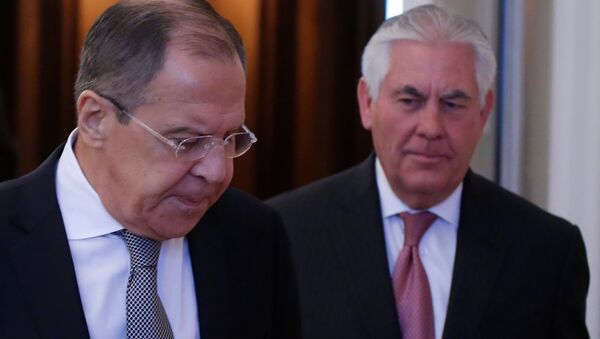 Rusya Dışişleri Bakanı Sergey Lavrov ve ABD'li mevkidaşı Rex Tillerson - Sputnik Türkiye