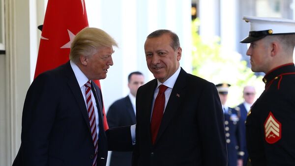 ABD Başkanı Donald Trump ve Cumhurbaşkanı Recep Tayyip Erdoğan - Sputnik Türkiye