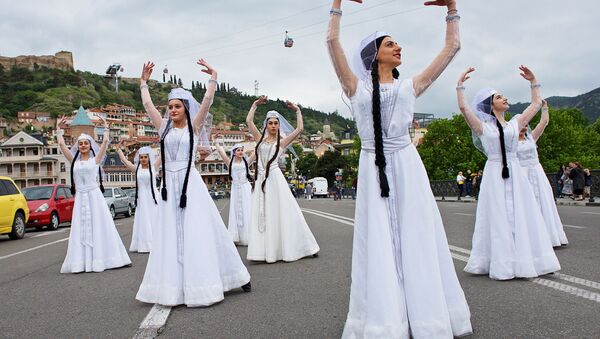 Tiflis'te Milli Kıyafet Günü kutlamaları - Sputnik Türkiye