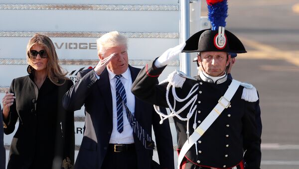 ABD Başkanı Donald Trump ve Melania Trump - Sputnik Türkiye