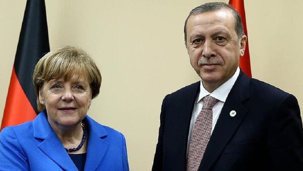 Almanya Başbakanı Angela Merkel ve Cumhurbaşkanı Recep Tayyip Erdoğan - Sputnik Türkiye