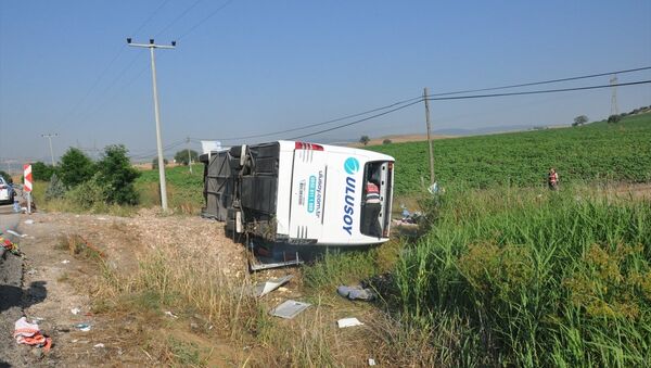 Balıkesir'de otobüs kazası - Sputnik Türkiye