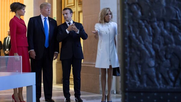Emmanuel Macron - Brigitte Trogneux - Donald Trump - Melania Trump - Sputnik Türkiye