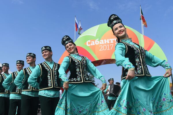 Kazan'da Sabantuy kutlamaları - Sputnik Türkiye
