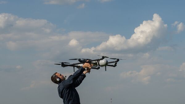 UAV demonstration flights in Moscow region - Sputnik Türkiye