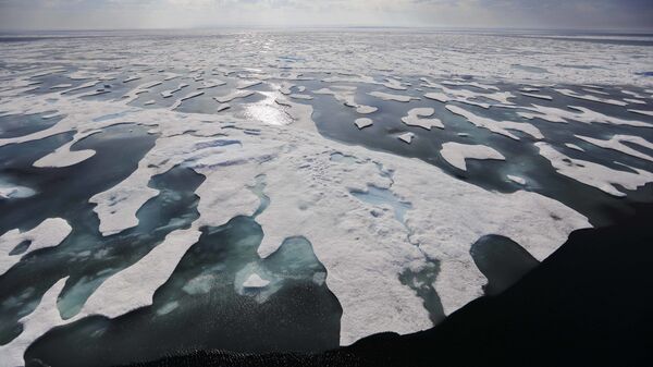 İklim değişikliği sebebiyle her geçen gün daha çok deniz buzu eriyor, Kanada Arktik Adaları - Sputnik Türkiye