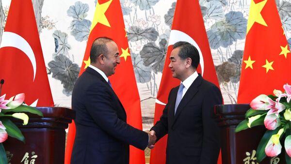 Dışişleri Bakanı Mevlüt Çavuşoğlu Çin Dışişleri Bakanı Wang Yi - Sputnik Türkiye