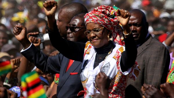 Zimbabwe First Lady'si Grace Mugabe - Sputnik Türkiye