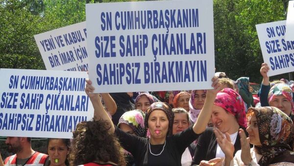 Üsküdar kentsel dönüşüm protestosu - Sputnik Türkiye