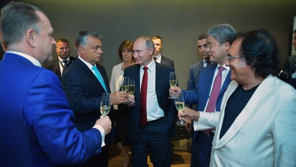 Rusya Devlet Başkanı Vladimir Putin, Macaristan Başbakanı Viktor Orban - Sputnik Türkiye
