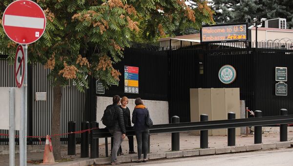 ABD Ankara Büyükelçiliği, vize başvuru merkezi girişi - Sputnik Türkiye