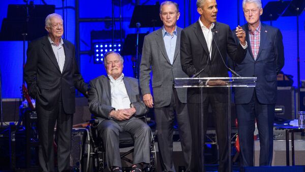 Eski ABD Başkanları Jimmy Carter, George H.W. Bush, Bill Clinton, George W. Bush, Barack Obama - Sputnik Türkiye