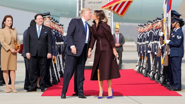ABD Başkanı Donald Trump-First Lady Melania Trump - Sputnik Türkiye