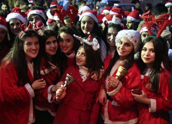 Noel Baba temalı etkinlikler - Sputnik Türkiye