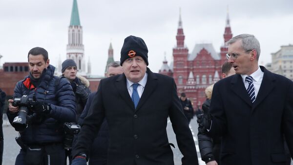 İngiltere Dışişleri Bakanı Boris Johnson, Kızıl Meydan'da - Sputnik Türkiye