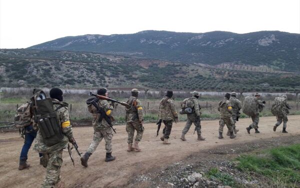 TSK, Zeytin Dalı Harekatı'nda Özgür Suriye Ordusu'yla (ÖSO) ilerliyor. - Sputnik Türkiye
