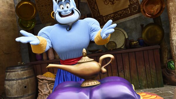 Disney'in 'Aladdin' çizgi filmindeki cin karakteri - Sputnik Türkiye