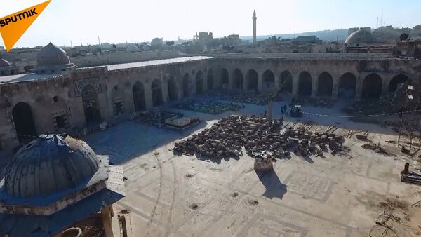 Halep’teki Emevi Camii’nin restorasyonu tam hız devam ediyor - Sputnik Türkiye