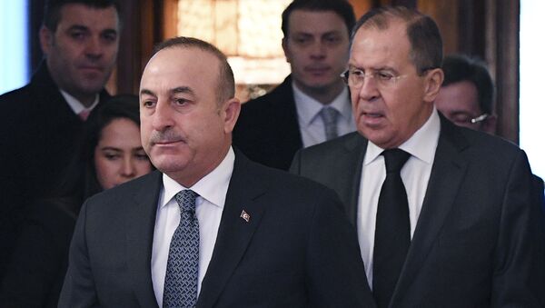 Rusya Dışişleri Bakanı Sergey Lavrov ve Türk mevkidaşı Mevlüt Çavuşoğlu - Sputnik Türkiye