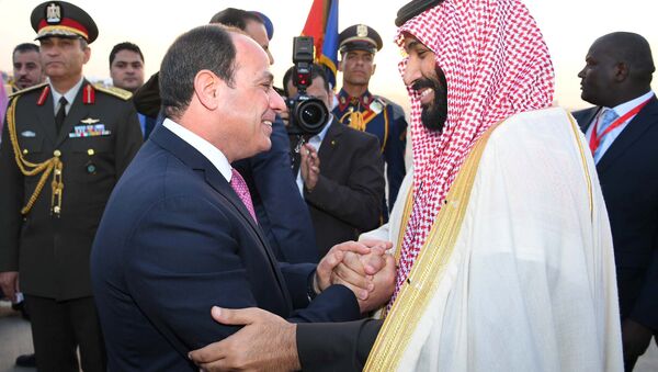 Mısır Cumhurbaşkanı Abdülfettah Sisi- Suudi Veliaht Prens Muhammed bin Selman - Sputnik Türkiye