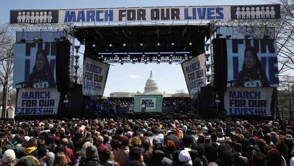 ABD, silah karşıtı “March For Our Lives” “Hayatımız için Yürüyüş”, Washington 25 Mart 2018 - Sputnik Türkiye