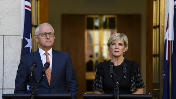 Avustralya Başbakanı Malcolm Turnbull- Avustralya Dışişleri Bakanı Julie Bishop - Sputnik Türkiye