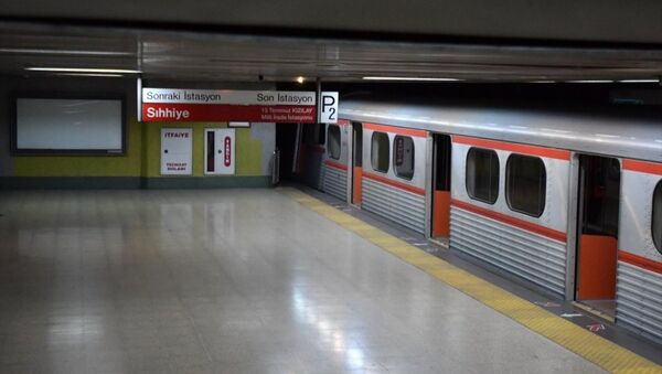 Ankara Metrosu'nda kaza - Sputnik Türkiye
