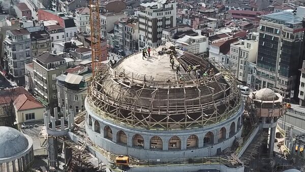 Taksim Camisi'nin kaba inşaatının yüzde 85'i tamamlandı - Sputnik Türkiye