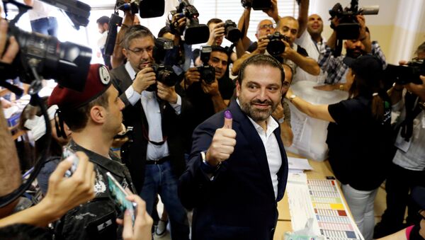Lübnan Başbakanı Saad el Hariri, başkent Beyrut'ta oyunu kullandı. - Sputnik Türkiye
