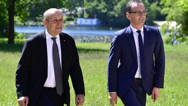 Almanya Dışişleri Bakanı Heiko Maas ve Fransa Dışişleri Bakanı Jean Yves Le Drian  - Sputnik Türkiye