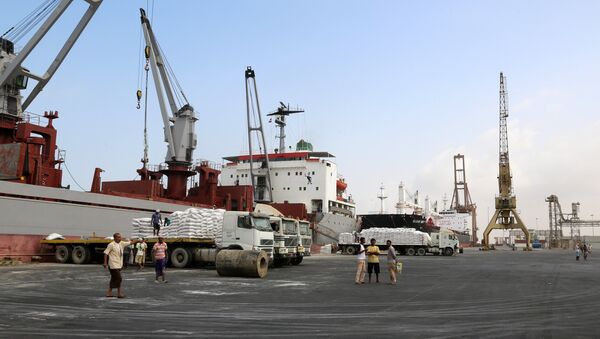 Yemen- Hudeyde limanı - Sputnik Türkiye