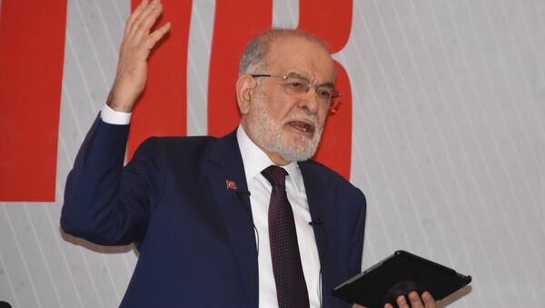 Saadet Partisi Genel Başkanı ve cumhurbaşkanı adayı Temel Karamollaoğlu - Sputnik Türkiye