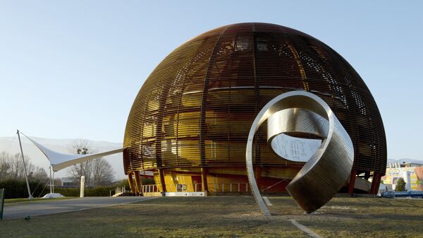 Globe of Science and Innovation at the European Organisation for Nuclear Research (CERN) in Meyrin, near Geneva - Sputnik Türkiye