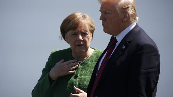 G7 zirvesi geriliminde Merkel ile Trump - Sputnik Türkiye