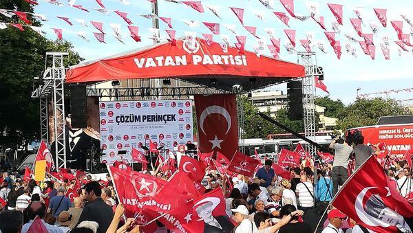 Vatan Partisi'nden Beşiktaş'ta seçim mitingi - Sputnik Türkiye