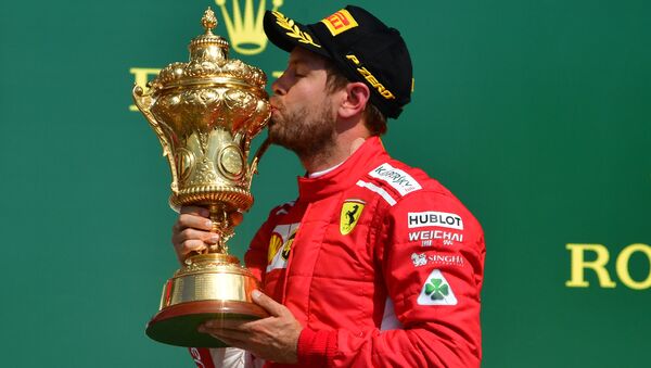 Ferrari takımının Alman pilotu Sebastian Vettel - Sputnik Türkiye
