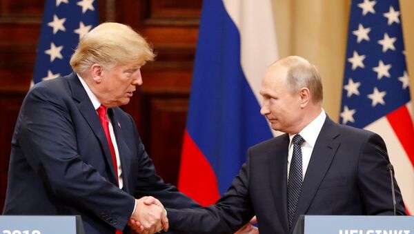 Helsinki zirvesi Putin-Trump basın toplantısı - Sputnik Türkiye