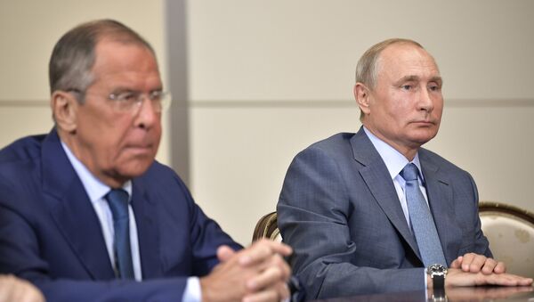 Rusya Dışişleri Bakanı Sergey Lavrov- Rusya Devlet Başkanı Vladimir Putin - Sputnik Türkiye