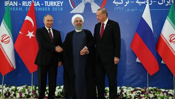 Ruhani-Erdoğan-Putin - Sputnik Türkiye