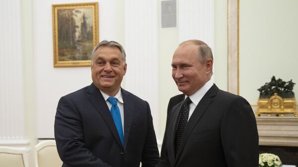 Macaristan Başbakanı Victor Orban-Rusya Devlet Başkanı Vladimir Putin - Sputnik Türkiye