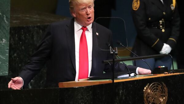 Donald Trump 73. BM Genel Kurulu'nda konuştu. - Sputnik Türkiye