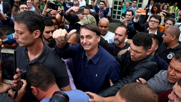 Aşırı sağcı 'Brezilyalı Trump' olarak adlandırılan aday Jair Bolsonaro - Sputnik Türkiye