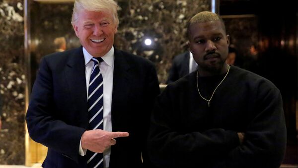 ABD Başkanı Donald Trump-ABD'li rapçi Kanye West - Sputnik Türkiye