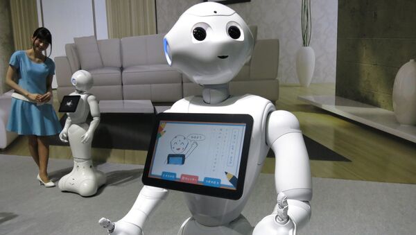 Japon elektronik şirketi SoftBank tarafından geliştirilen Pepper (Biber) isimli robot - Sputnik Türkiye