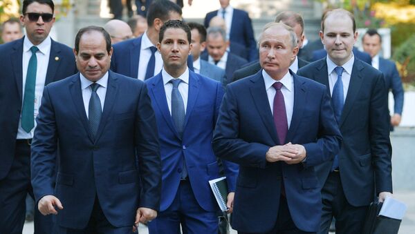 Mısır Cumhurbaşkanı Abdulfettah el Sisi - Rusya Devlet Başkanı Vladimir Putin - Sputnik Türkiye