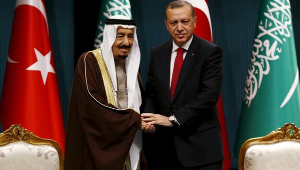 Suudi Kralı Selman ile Cumhurbaşkanı Erdoğan - Sputnik Türkiye
