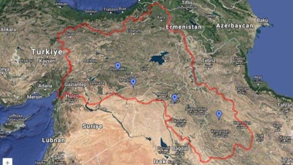 Google'daki 'Kürdistan' haritası - Sputnik Türkiye